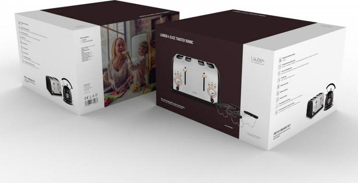 Actual product image Lauben 4-slice toaster 1500BC LBN4ST1500BC