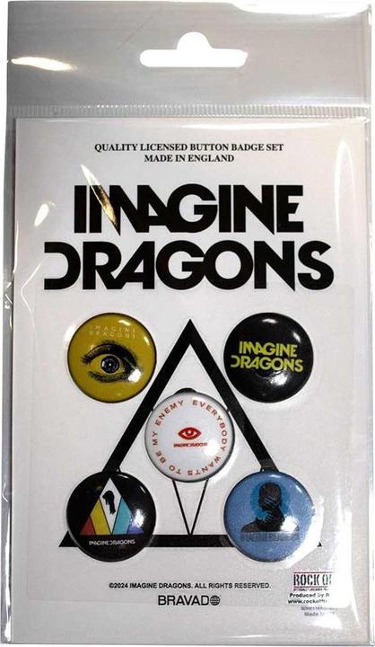 Actual product image Imagine Dragons Enemy Badge (Pack of 5)