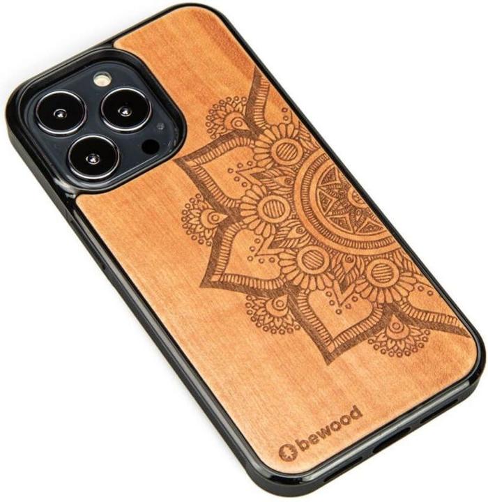 Produktbild Bewood Mandala Apple Tree Wooden Case for iPhone 13 Pro - Light Brown (Apple iPhone 13 Pro)