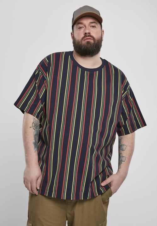 Immagine prodotto Urban Classics Maglietta stampata a righe retrò sovradimensionata (XL)