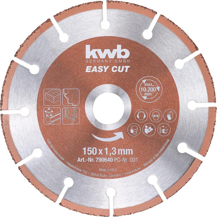 Produktbild kwb Trennscheibe gerade EASY CUT HM TRENNSCHEIBE, UNIVERSAL