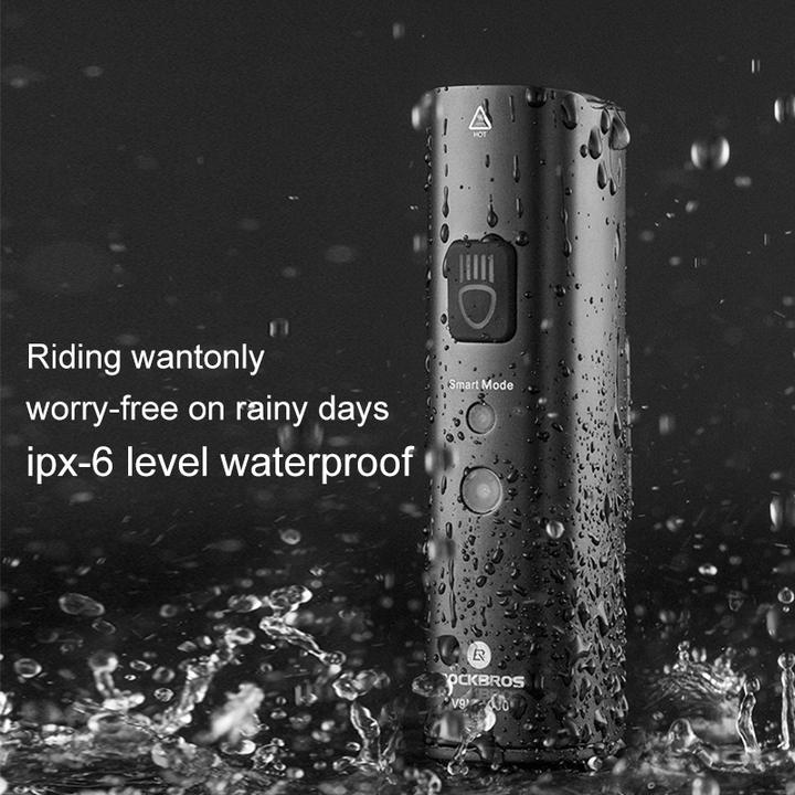 Actual product image Rockbros V9M-1000 front bicycle light 1000lm - black (1000 lm)