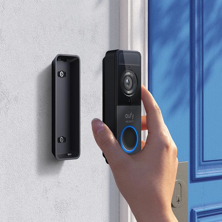 Actual product image eufy Battery Doorbell Slim 1080p Black (Wireless)