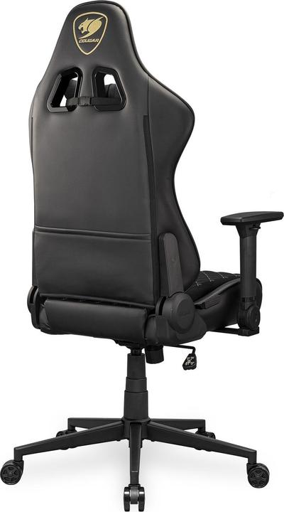 Actual product image Cougar Armor One V2 Gold F gaming chair, PVC/fabric, black