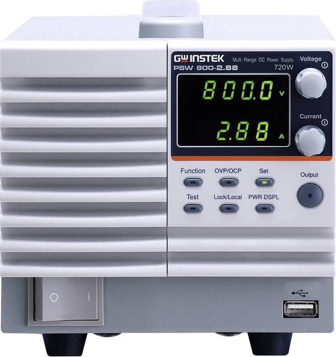 GW Instek PSW 800-2.88 Alimentation de laboratoire, réglable 0 - 800 V/DC 0 - 2.88 A 720
