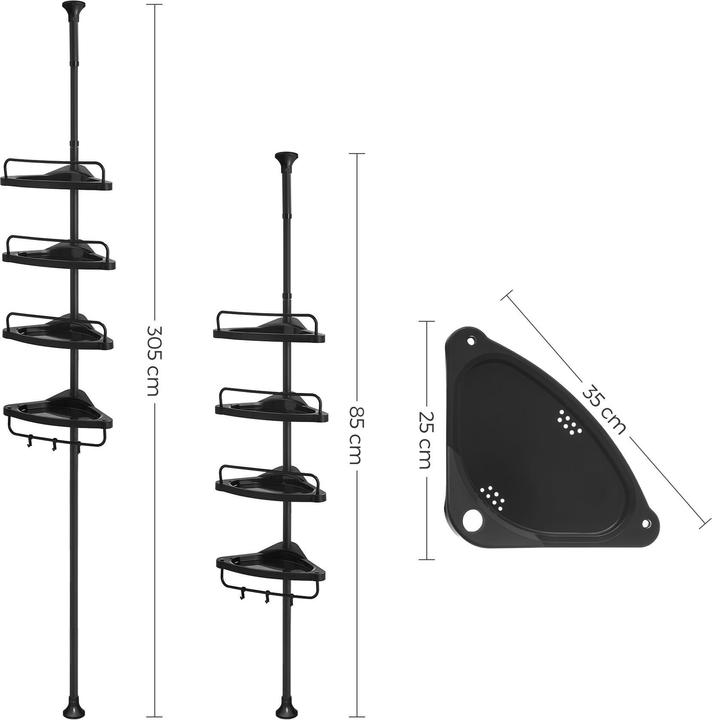 Actual product image Songmics Shower (35 x 35 x 85 cm)