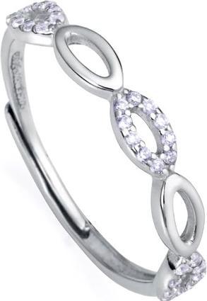 Viceroy Elegant silver ring with zirconia Clasica 13160A013 - Circuit: 55 mm (55)