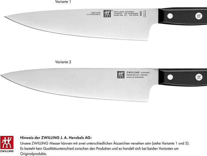 Actual product image Zwilling Gourmet knife set