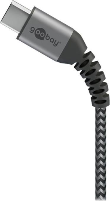 Immagine prodotto Goobay Cavo USB-C di, in tessuto, spina in metallo, extra robusto (0.50 m, USB 2.0)