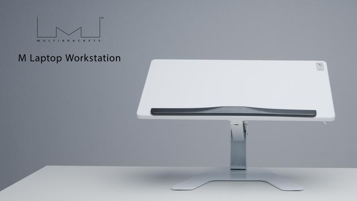 Produktbild Multibrackets Steharbeitsplatz für Laptop/Tablett, weiss, Metall/