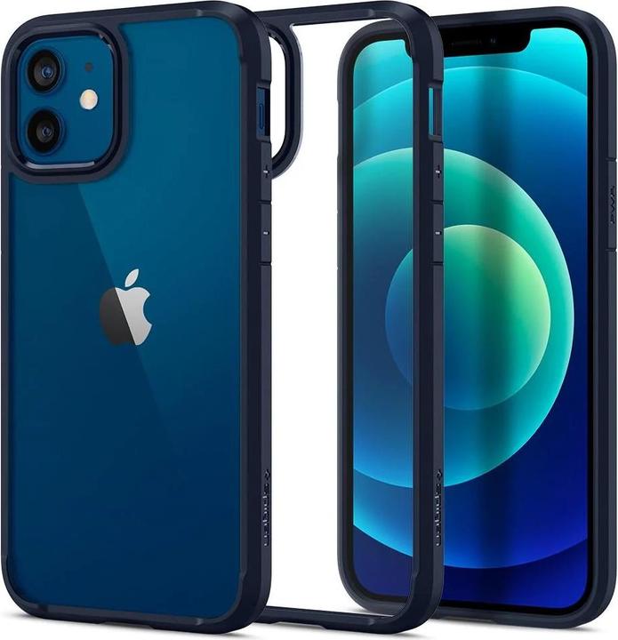 Produktbild Spigen Ultra Hybrid Handy-Schutzhülle 15,5 cm (6.1" ) Cover Blau (Apple iPhone 12, Apple iPhone 12 Pro)