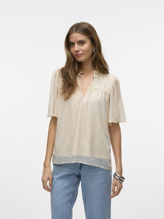 Immagine prodotto Vero Moda Vmleah Ss Lace Top Wvn Ga Noos (L)