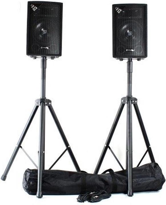 Tracer - Vonyx et met twee SL8 met luidsprekerstandaards en kabels - Complete 800W et. (Passiv)
