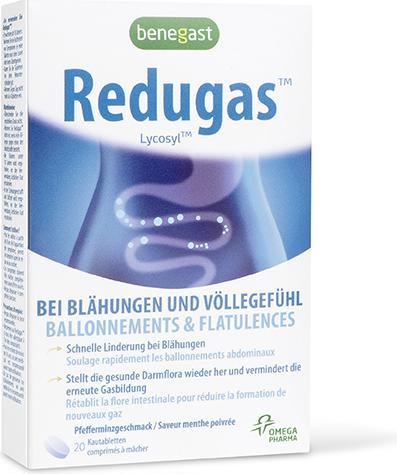 Produktbild Benegast Redugas bei Blähungen und Völlegefühl 20 Kautabletten (20 Stück, 197.30 ml, 52 g)
