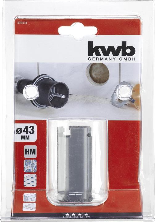 Produktbild kwb Hartmetall Sägekranz 43 mm T55 S (43 Millimeter)