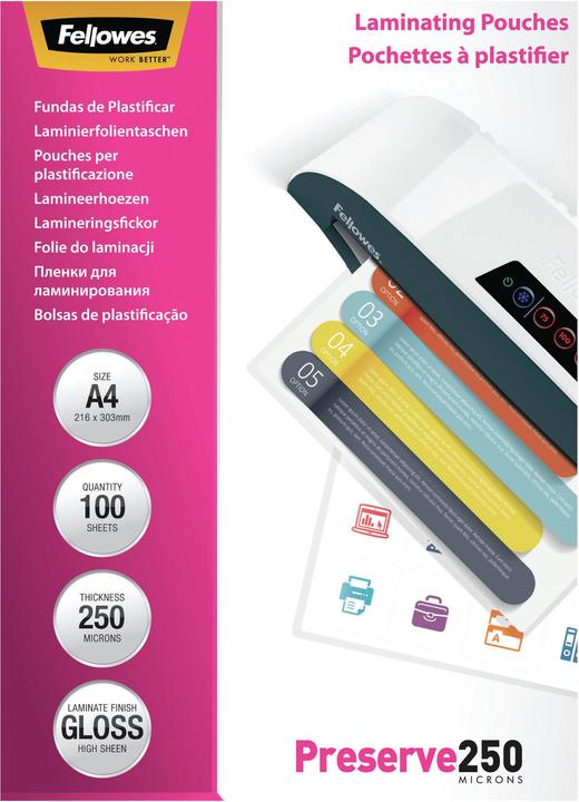 Fellowes Preserve 250 (A4, 100 Piece, 250 µm)