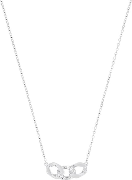 Amor Halsschmuck für Damen, 925 Sterling Silber, Zirkonia synth. (Silber 925)