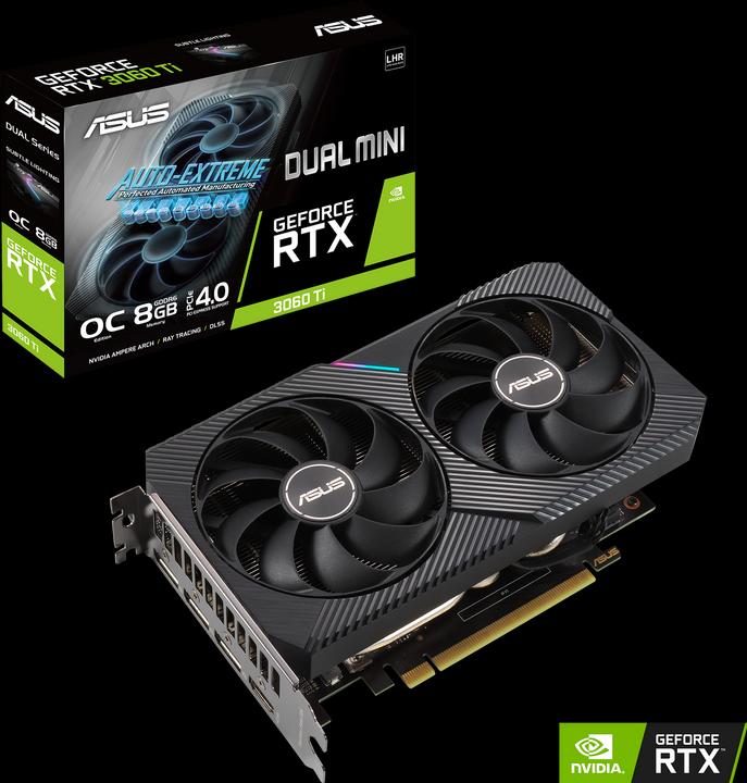 Produktbild ASUS GeForce DUAL RTX 3060 Ti O8G MINI V2 (8 GB)