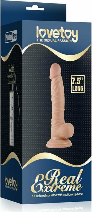 Actual product image Lovetoy Dildo Real Extreme 7.5"