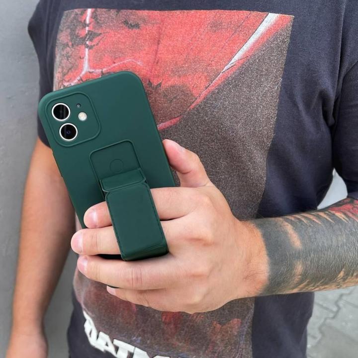 Produktbild Wozinsky Kickstand Case iPhone 13 mini silicone case with stand black (Apple iPhone 13 mini)