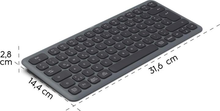 Actual product image Hama Multi-Device Keyboard WK-500 wireless wireless u (DE, Wireless)