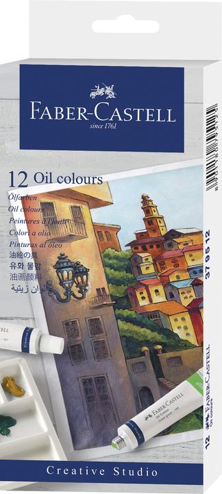Produktbild Faber-Castell Ölfarbe (12 Farben in 9 ml Tuben in einer Kartonverpackung, 9 ml)