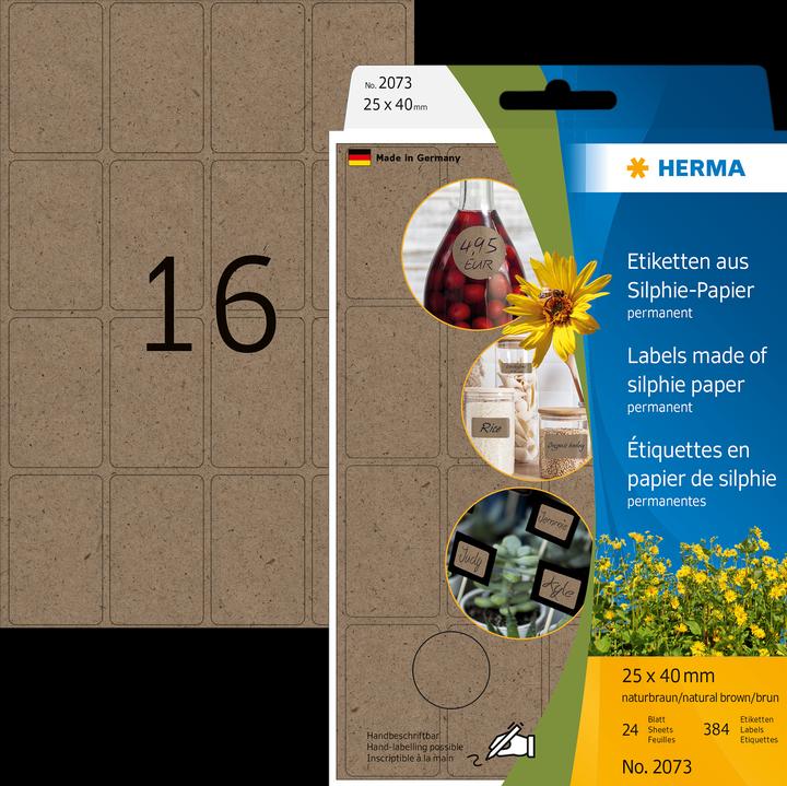 Produktbild HERMA Graspapier Vielzweck-Etiketten