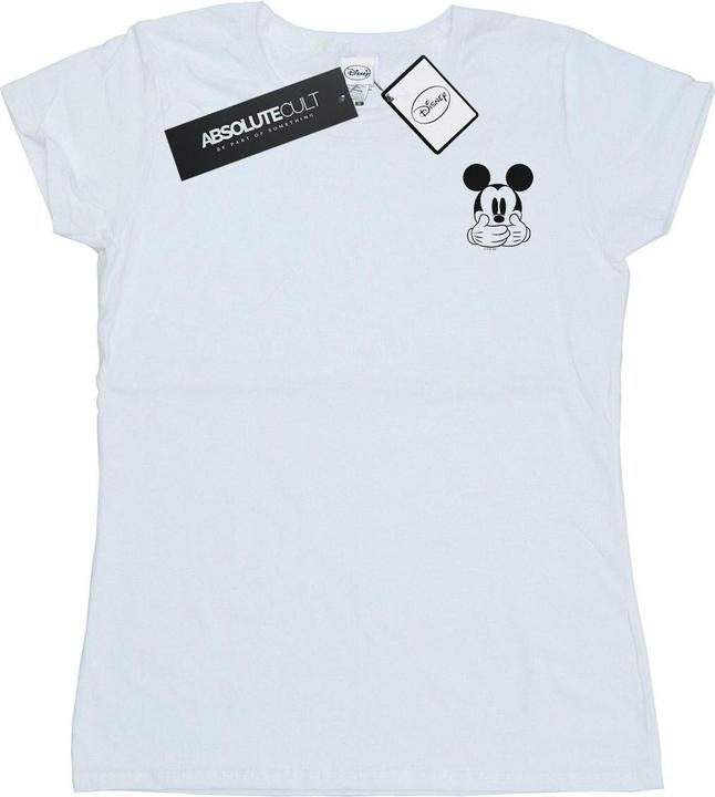 Disney Mickey Mouse Dont Speak Breast Print TShirt (XL)