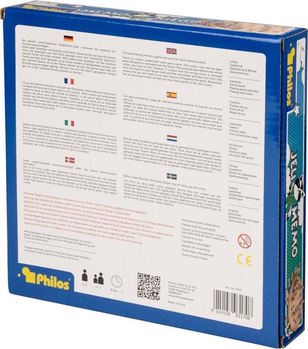 Produktbild Philos Memo Spiel (Deutsch)