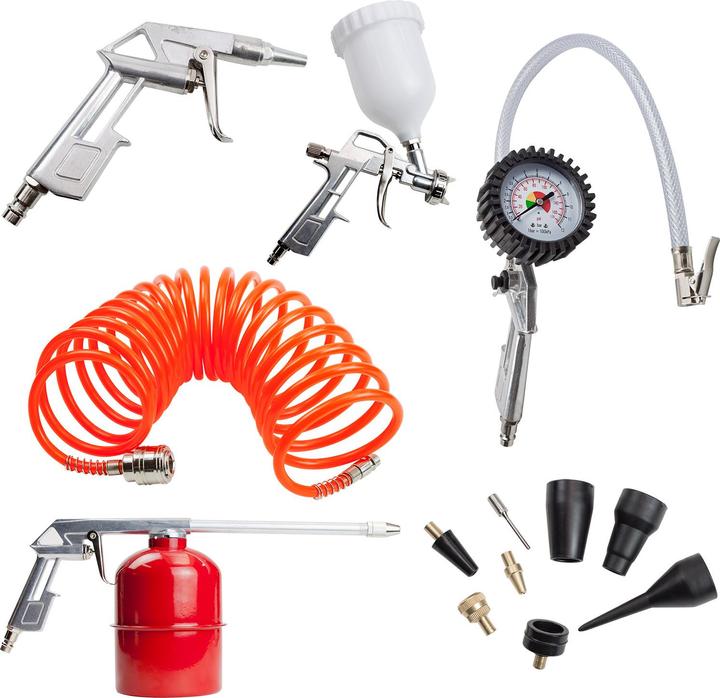 Image du produit Dema Kit d'outils pneumatiques Pistolet à air comprimé 13 pièces