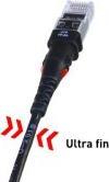 Produktbild PatchSee THINPATCH Cordon RJ45 CAT 6A U/UTP noir - 15,2 m (U/UTP, 15.20 m)