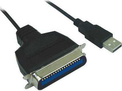 Actual product image PremiumCord KUPRINT USB cable USB 1.1 Black (1.50 m, USB 1.1)