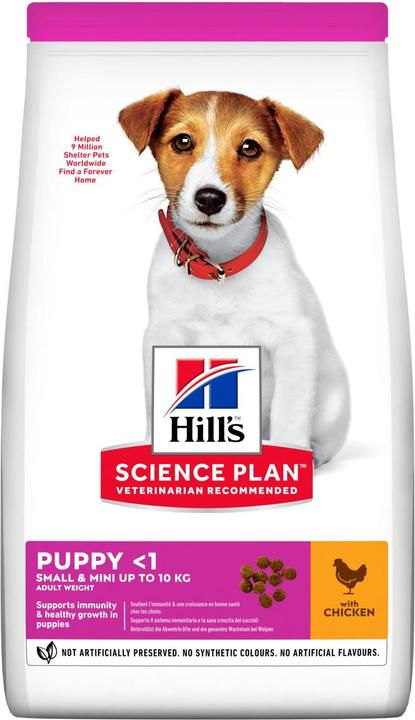Produktbild Hill's Science Plan Puppy Small & Mini - Trockenfutter für Hunde - 3 kg (Welpe + Kitten, 4 Stk., 3000 g)