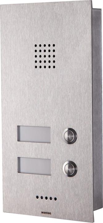 Wantec GSM, Edelstahl, 2 Tasten