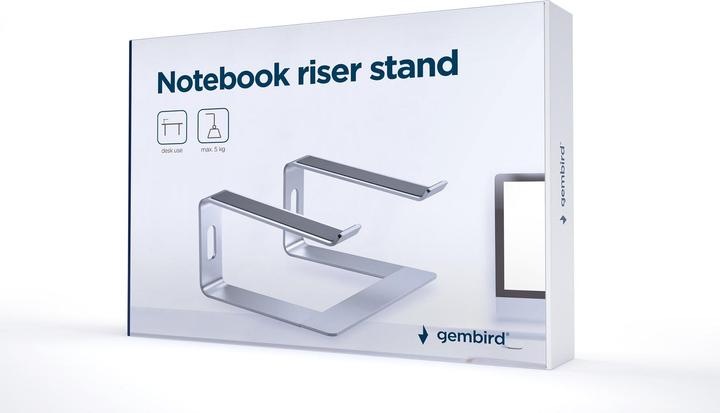 Actual product image Gembird Podstawka do notebooka srebrna