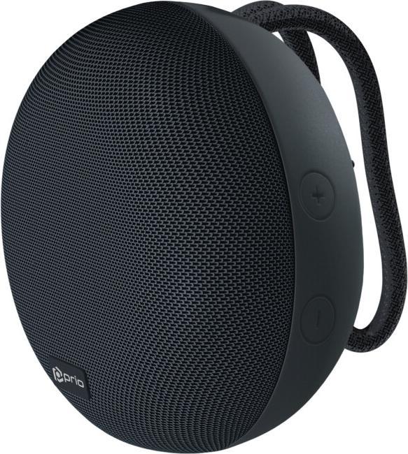 Actual product image prio 3W True Wireless Travel Speaker HIT mini grey (4 h, Rechargeable battery operated)