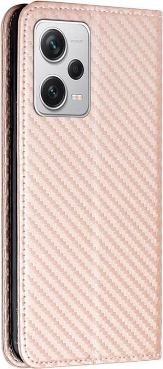 Image du produit Cover-Discount Xiaomi Poco X5 Pro - Carbon Look Flip Case Housse rose (Xiaomi Poco X5 Pro, Xiaomi Redmi Note 12 Pro 5G)