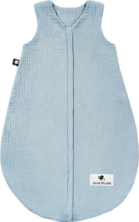 Julius Zöllner Baby-Sommerschlafsack Musselin Denim Gr. 80 (80 cm, 0.5 TOG)