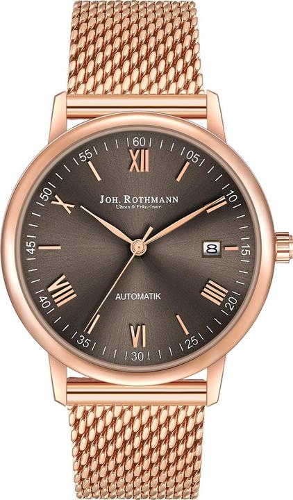 John Rothmann Herren Automatikuhr Friedrich Edelstahl Roségold - 26875 (Analoguhr, 38.50 mm)