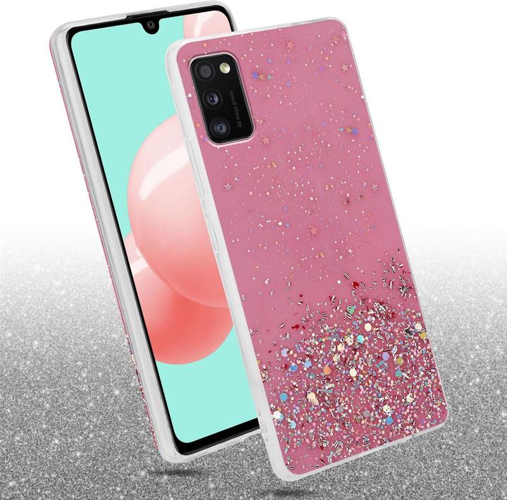 Actual product image Cadorabo TPU cover sparkling glitter (Samsung Galaxy A41)