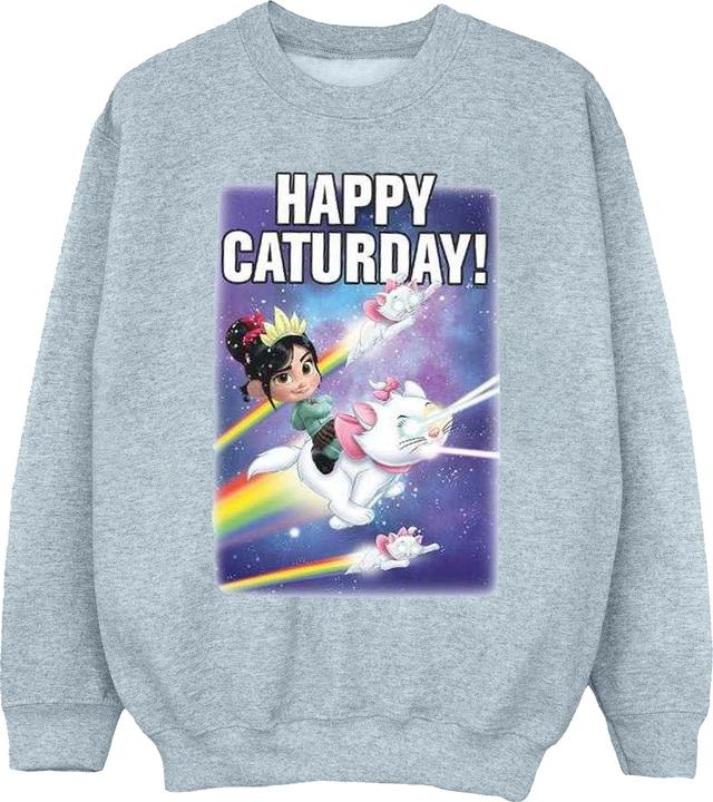 Disney Wreck It Ralph Happy Caturday Sweatshirt (S)