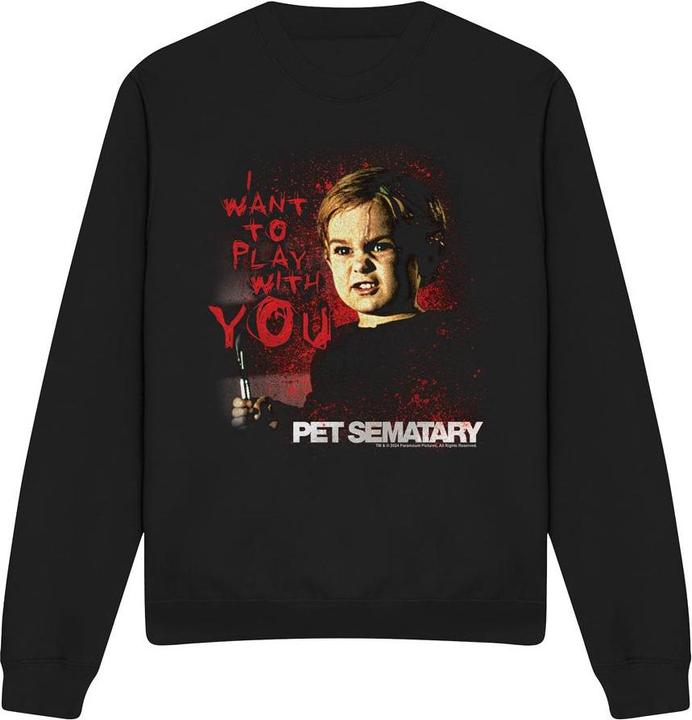 Immagine prodotto Pet Sematary I Want To Play Felpa Adulto Unisex (XL)