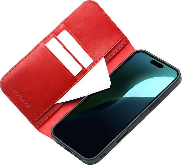 Produktbild QiAlino Hülle Flip Matt Wallet (Apple iPhone 16 Plus)