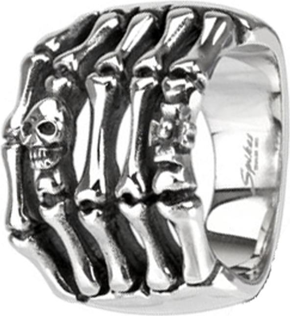 Image du produit Star Piercing Ring silber Skelett Hand (sans laiton, Acier chirurgical 316L)