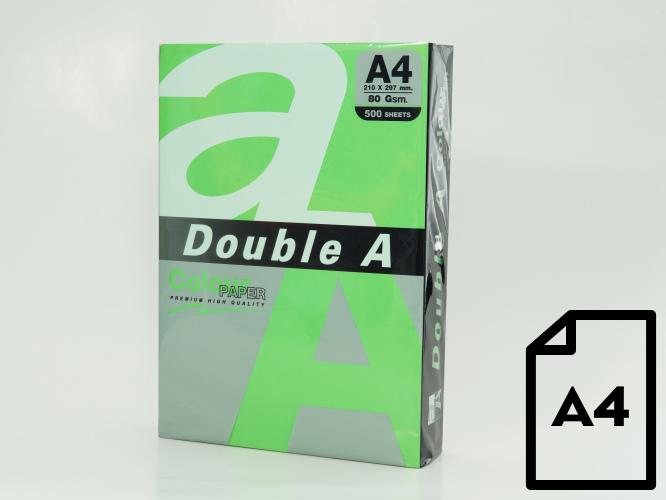 Double A Farbiges Papier, 80 g, A4, 500 Blatt, Papagei (80 g/m², 500 x, A4)