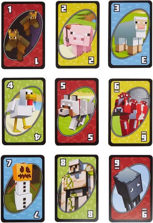 Produktbild Mattel Games Minecraft: UNO (Deutsch, Französisch, Italienisch, Englisch)
