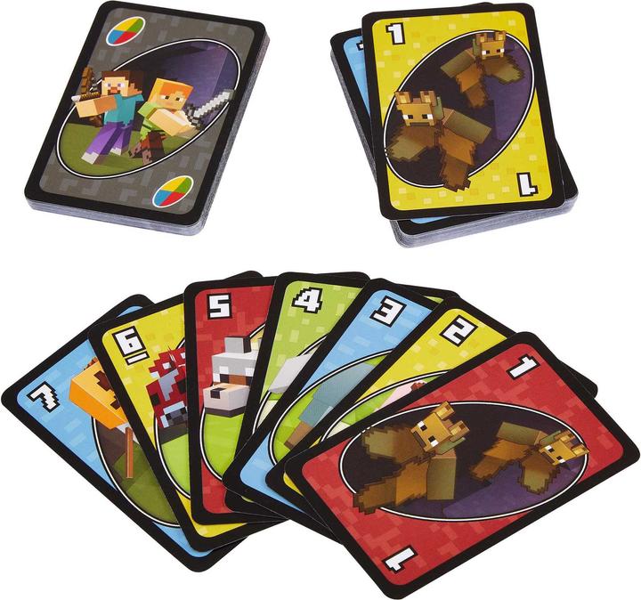 Produktbild Mattel Games Minecraft: UNO (Deutsch, Französisch, Italienisch, Englisch)