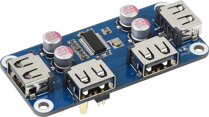 Actual product image WaveShare 4-Port USB Hat Hub