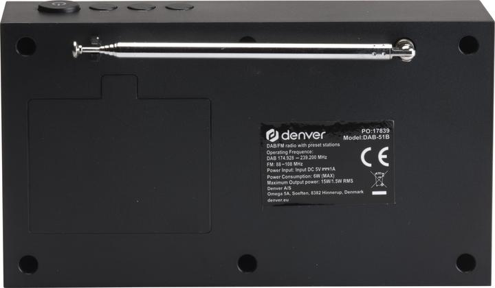 Actual product image Denver DAB-51B (FM, DAB)