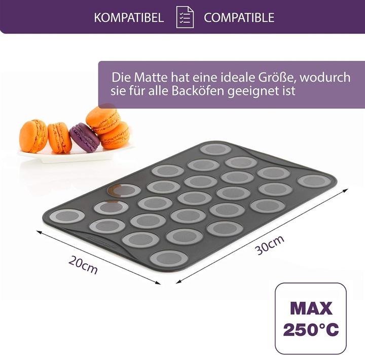 Actual product image Mastrad Macarons baking mat silicone